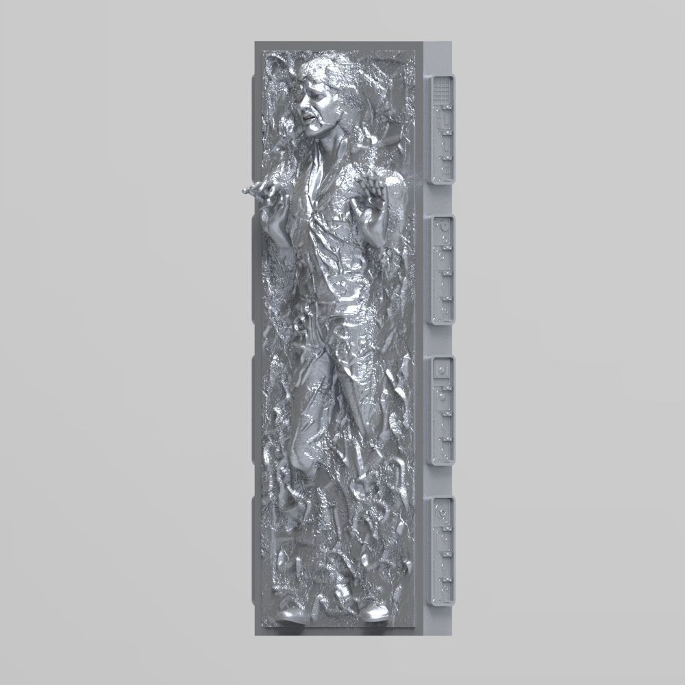 Han solo carbonite 3D print model_1