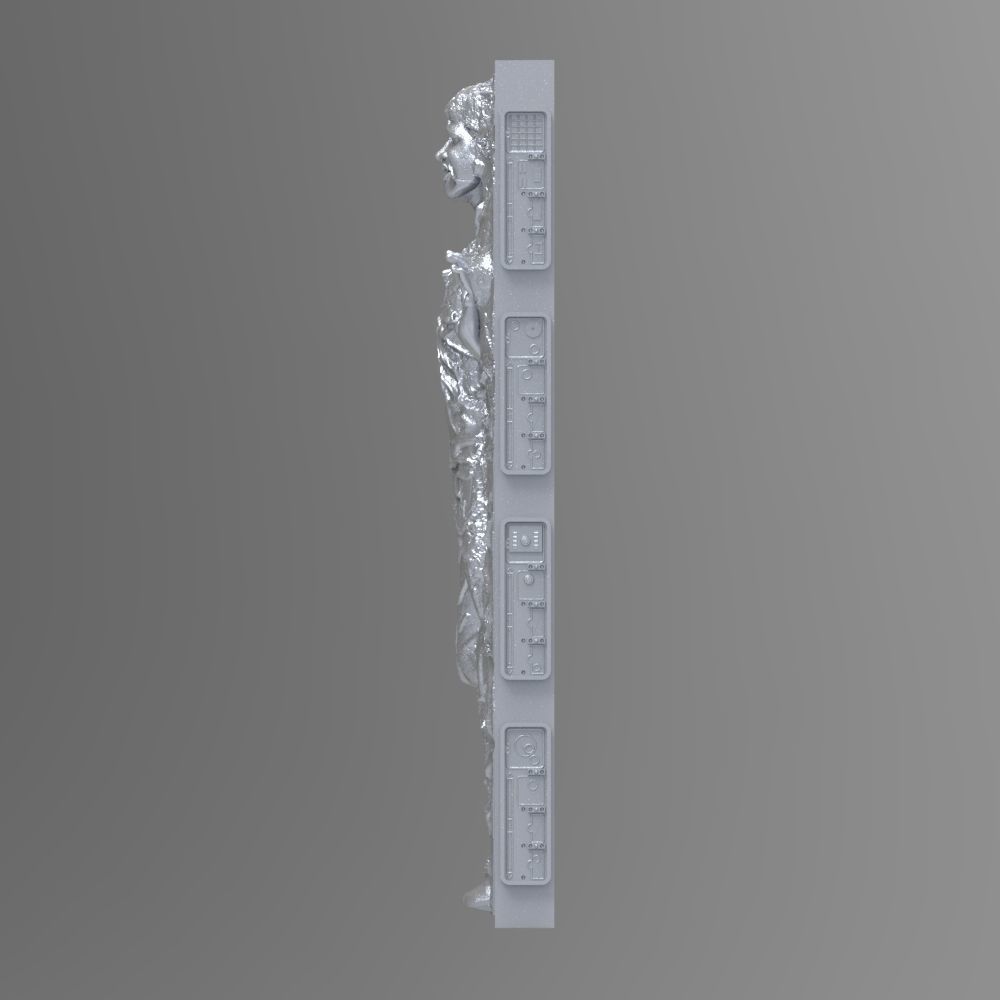 Han solo carbonite 3D print model_4