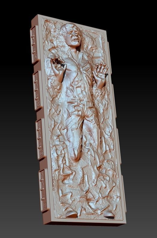 Han solo carbonite 3D print model_11