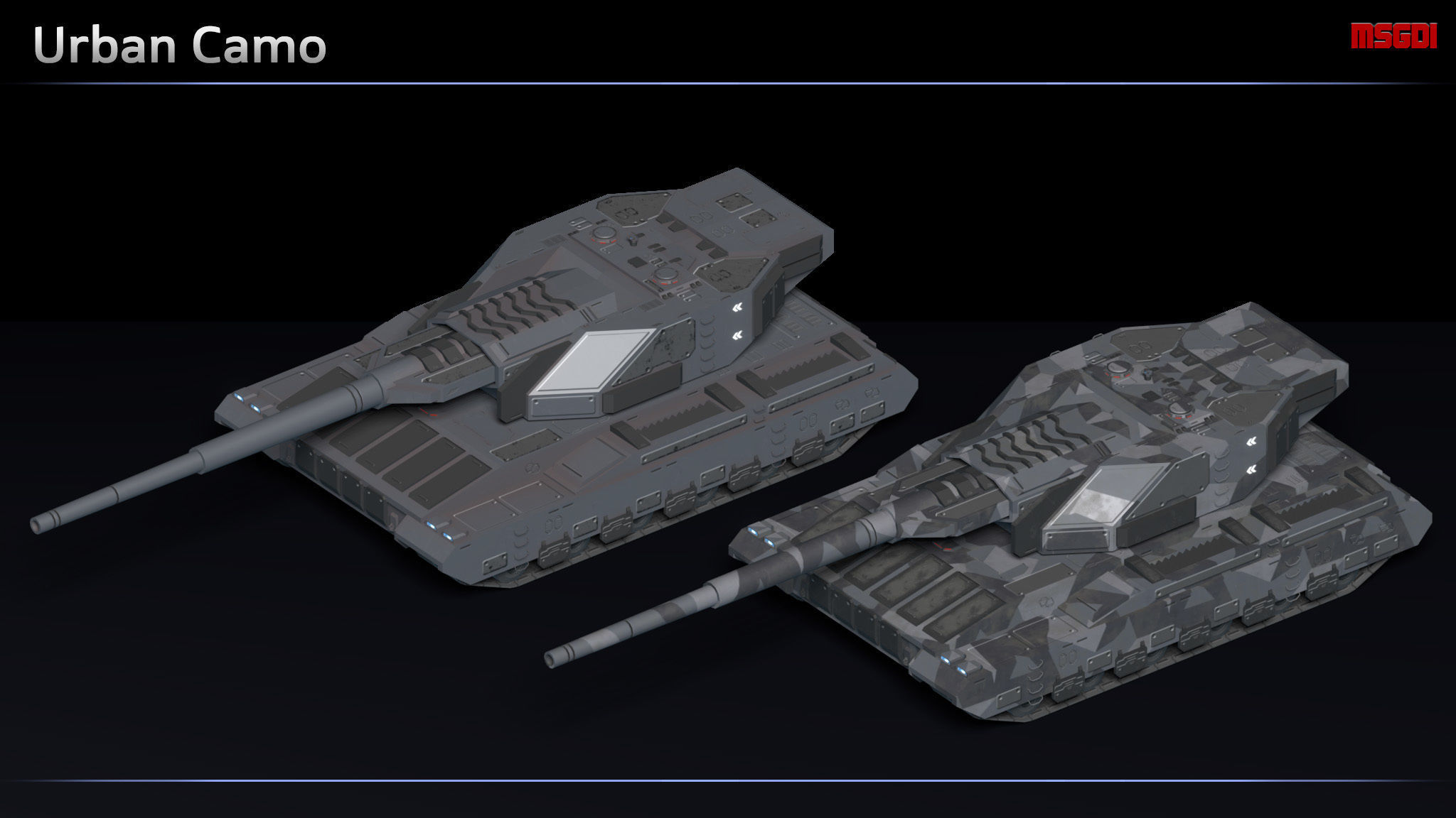 Scifi Doomhammer Heavy Nuclear Artillery Low-poly 3D model_5