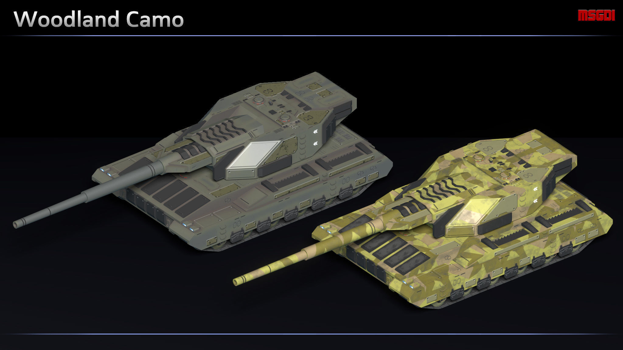 Scifi Doomhammer Heavy Nuclear Artillery Low-poly 3D model_6