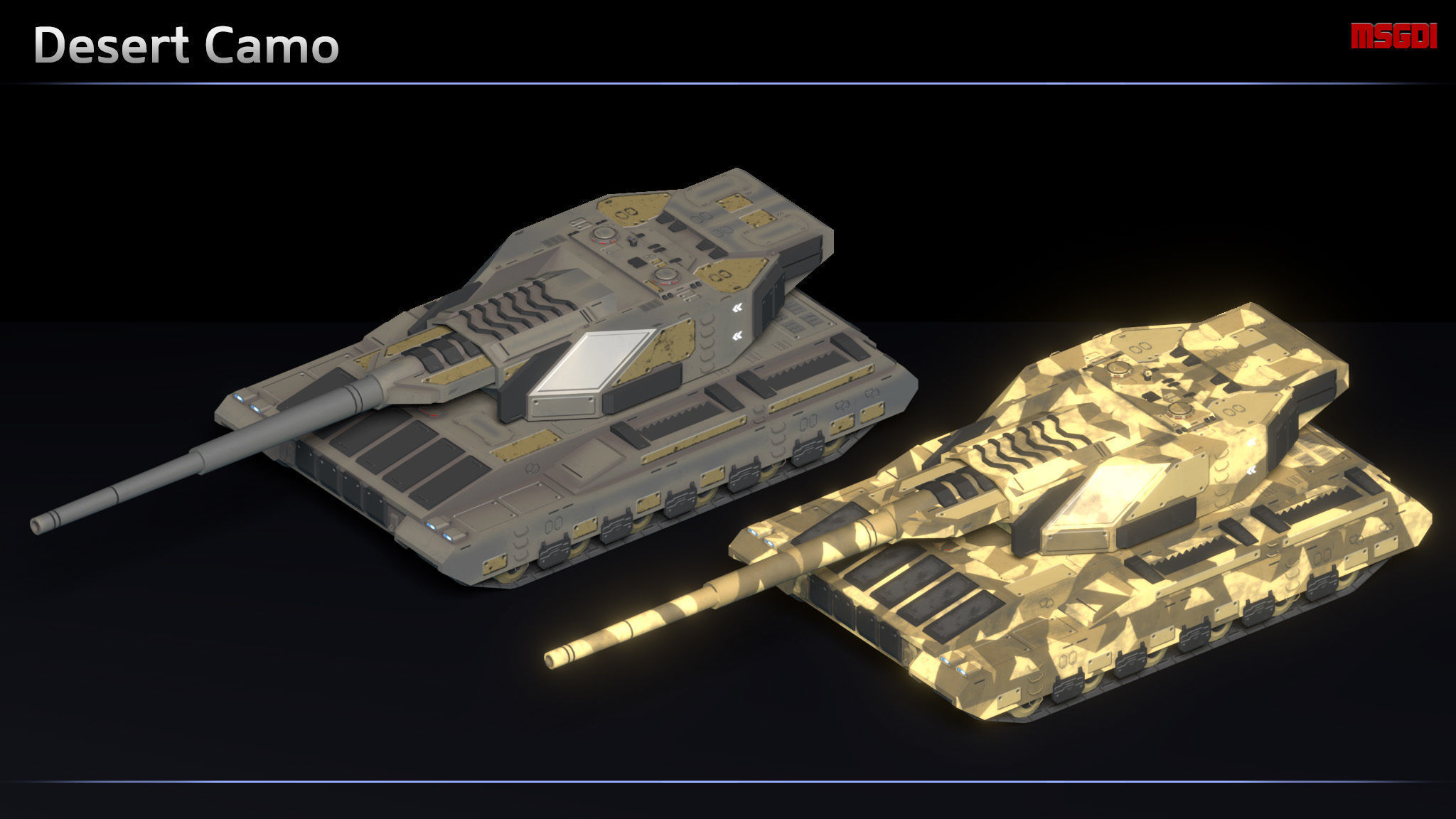 Scifi Doomhammer Heavy Nuclear Artillery Low-poly 3D model_7