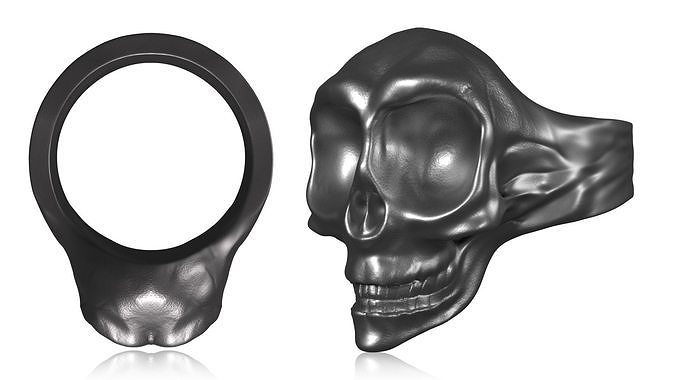 Skull Ring 3D print model