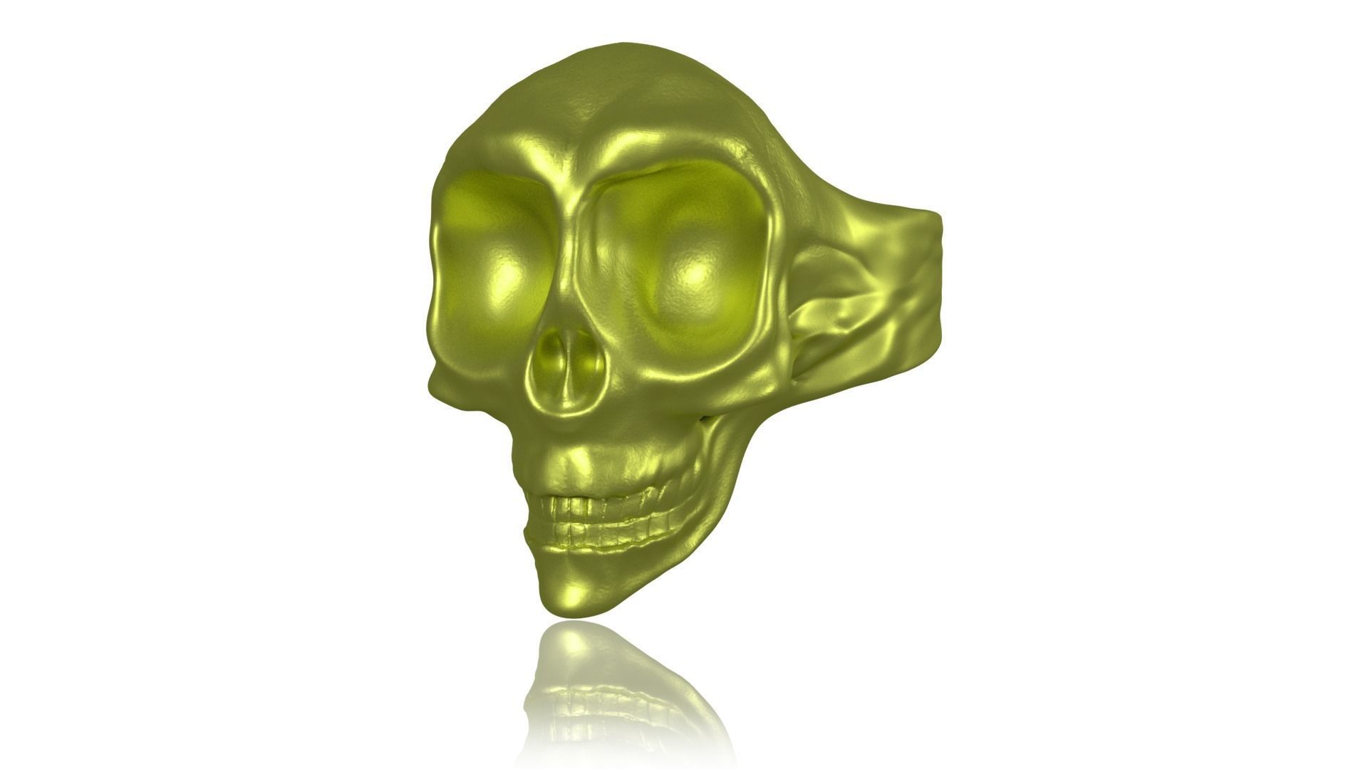Skull Ring 3D print model_4