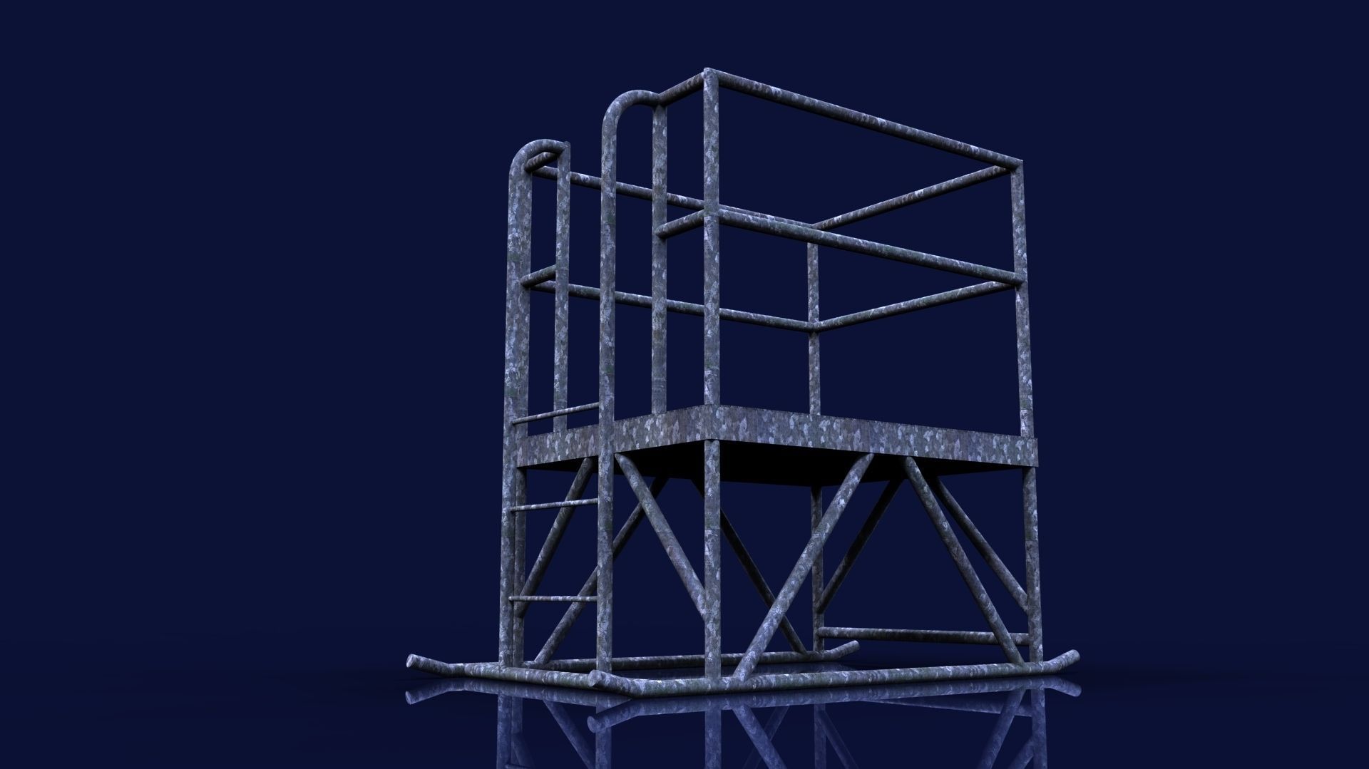 Portable access platform Free 3D model_3