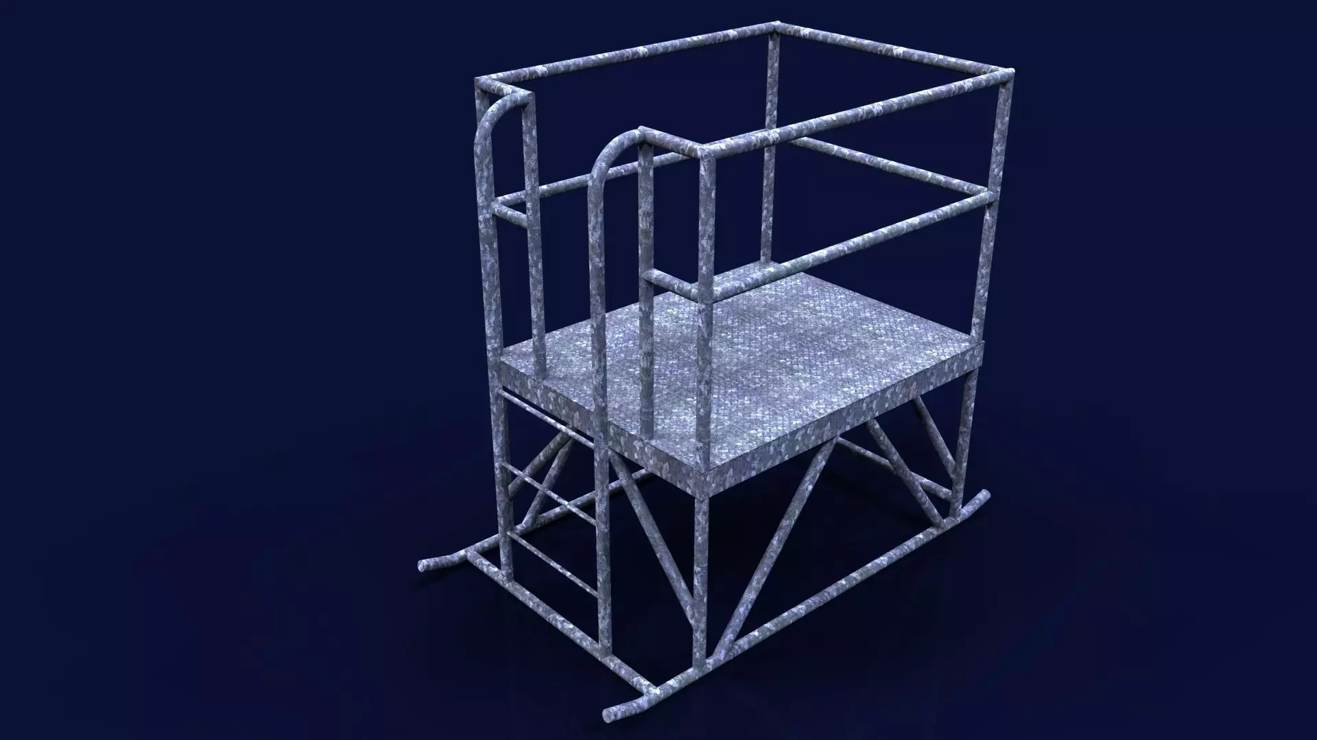 Portable access platform Free 3D model_0
