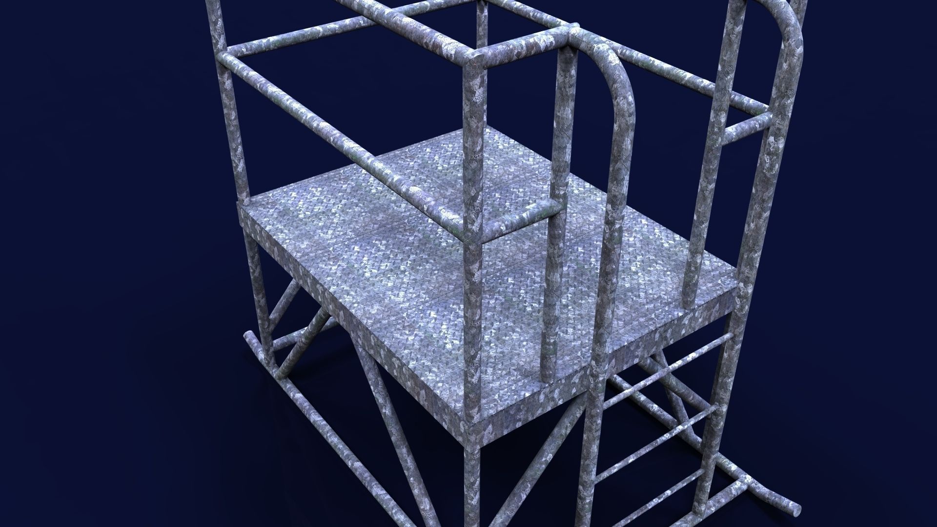 Portable access platform Free 3D model_1
