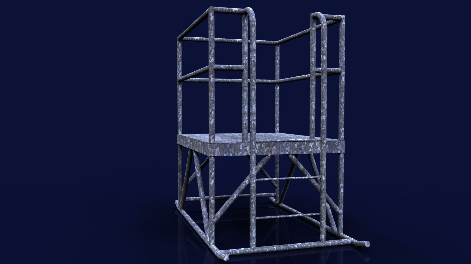 Portable access platform Free 3D model_2