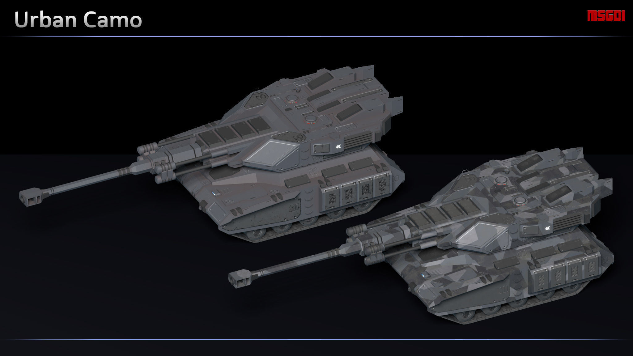 Scifi Fire Support Tanks Collection _13