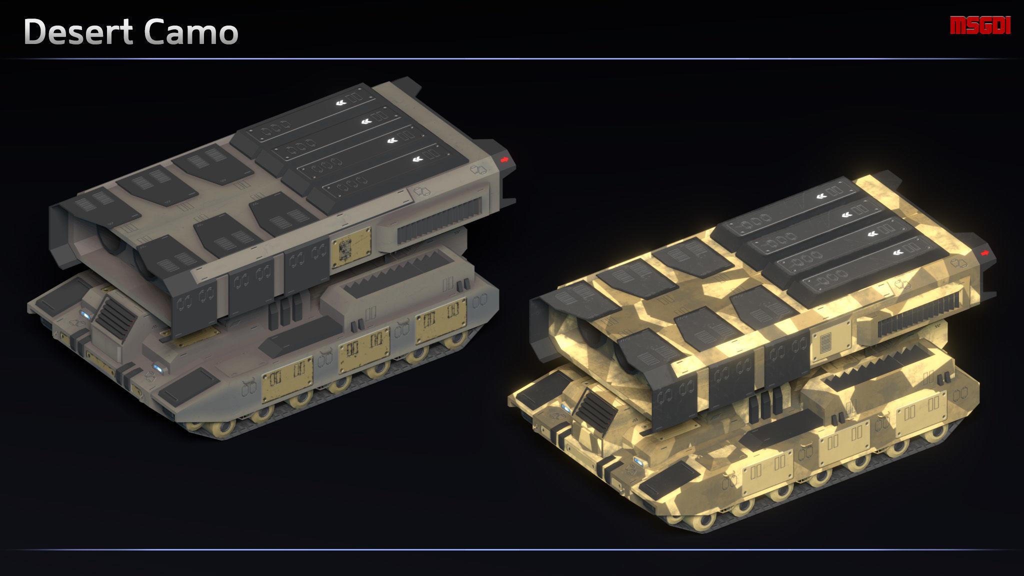 Scifi Fire Support Tanks Collection _15