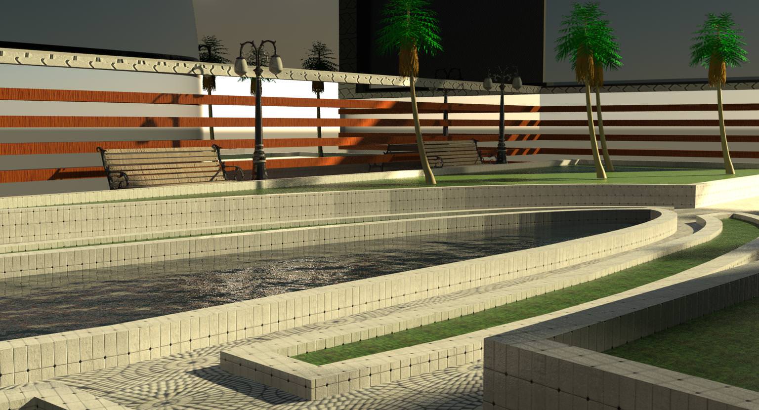 train station interior 3D model_2