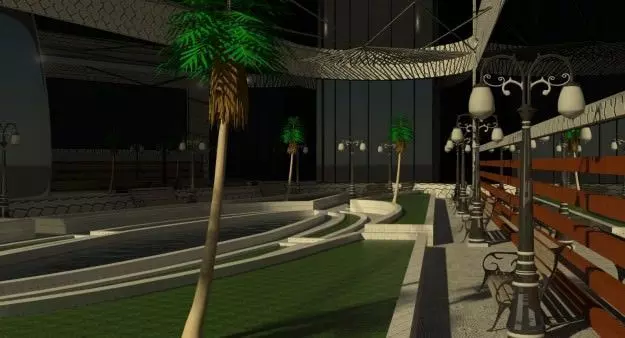 train station interior 3D model_0