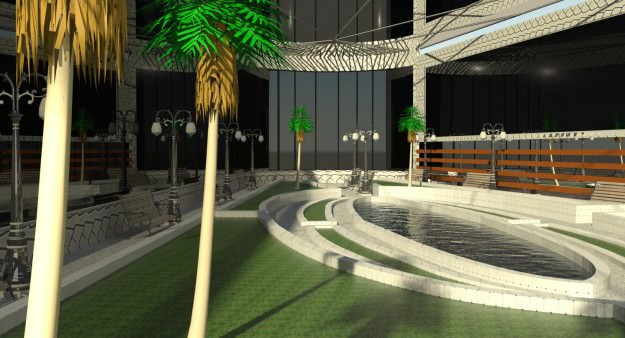 train station interior 3D model_1