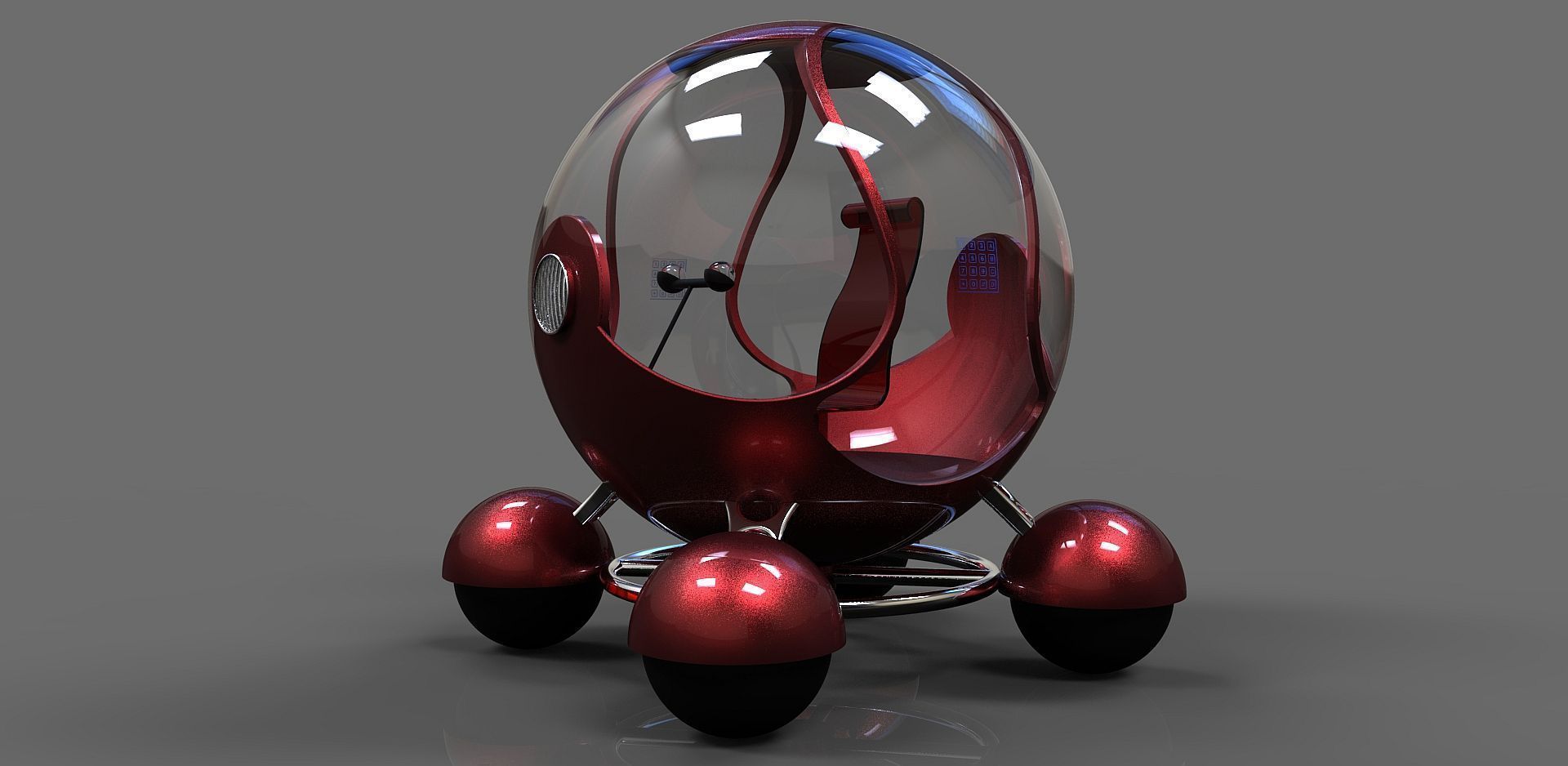 Future Car Free 3D model_4