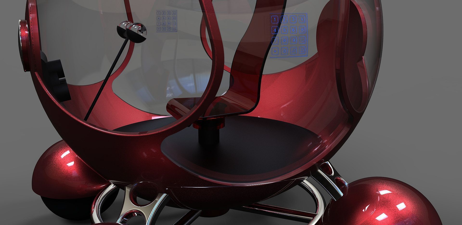 Future Car Free 3D model_2