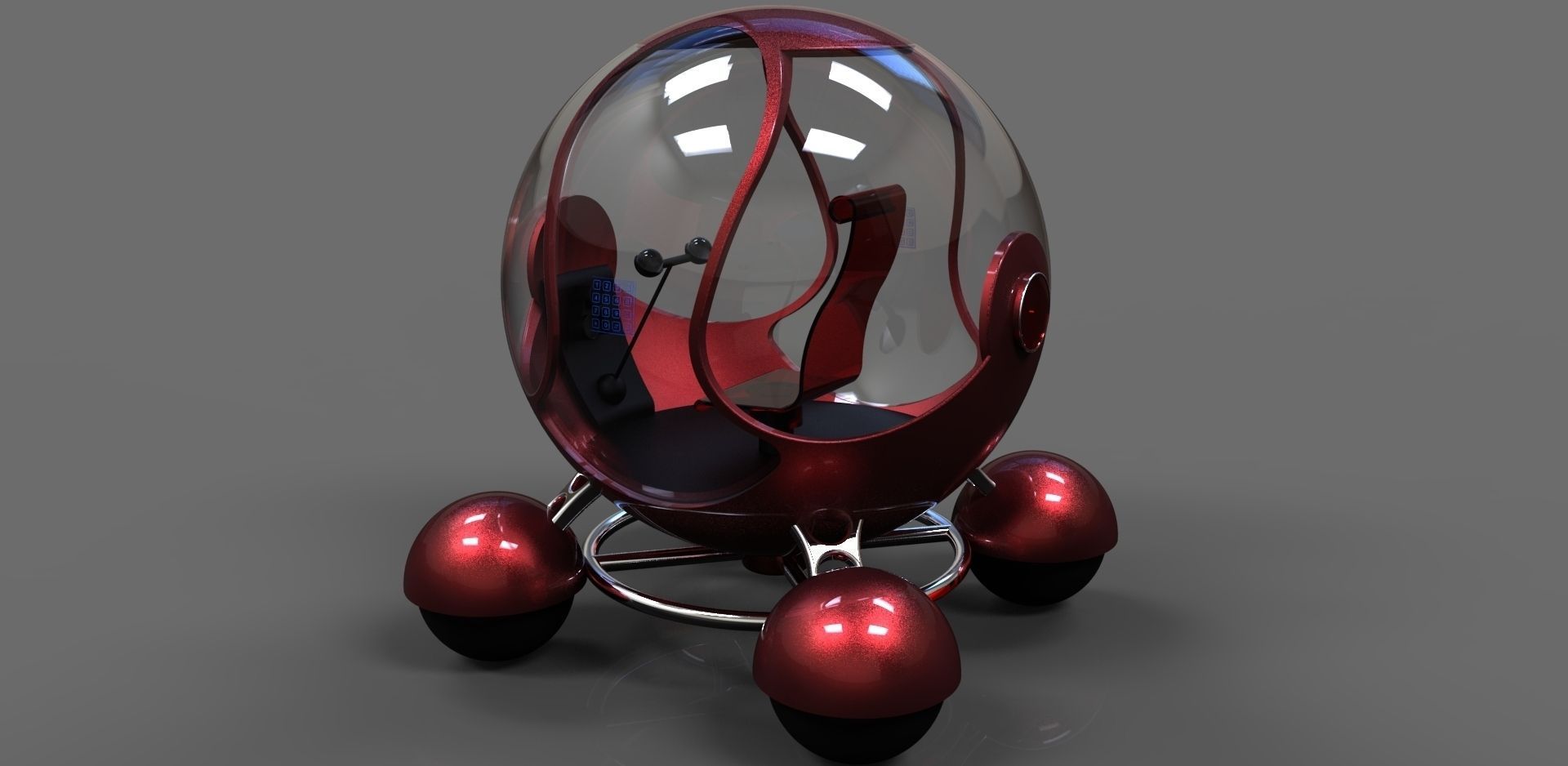 Future Car Free 3D model_1