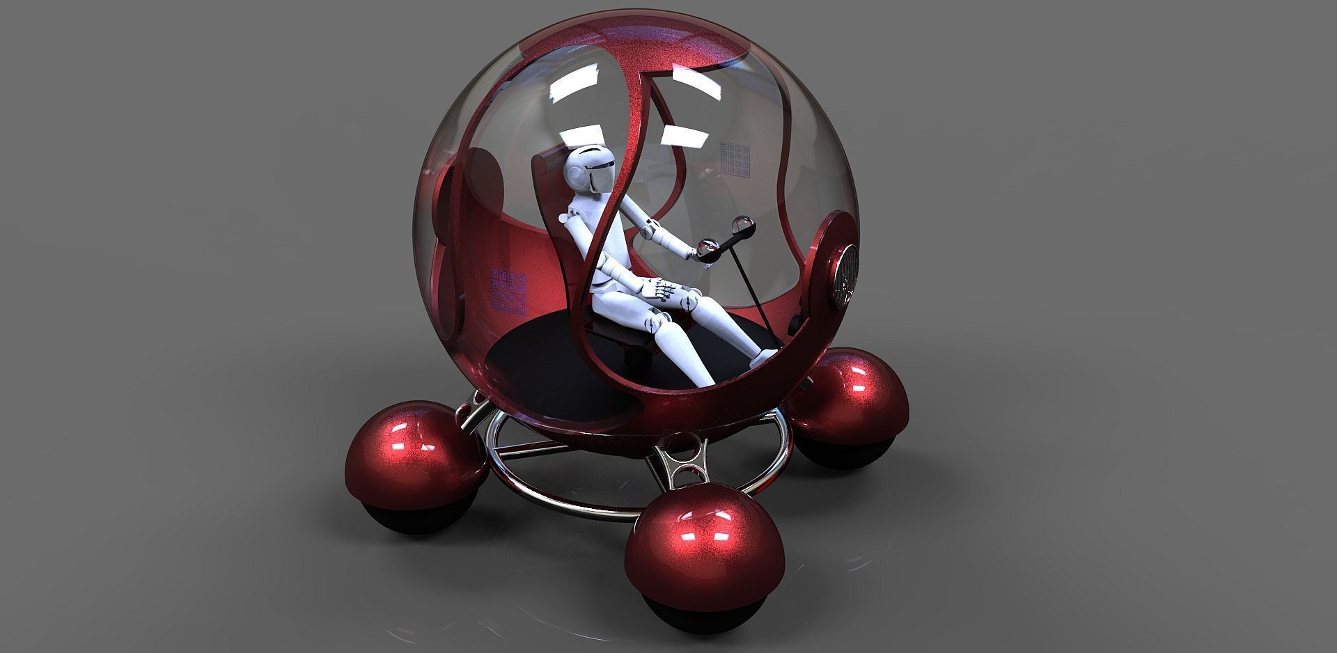 Future Car Free 3D model_3