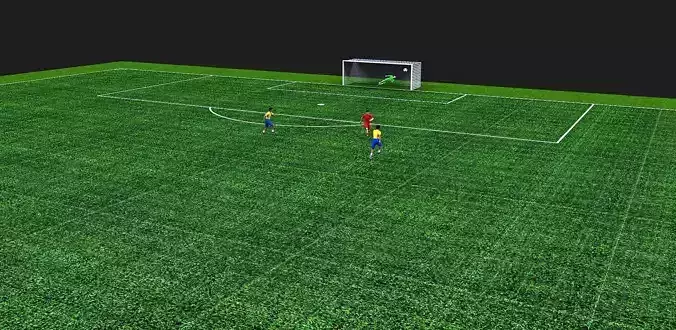 Football field Free 3D model