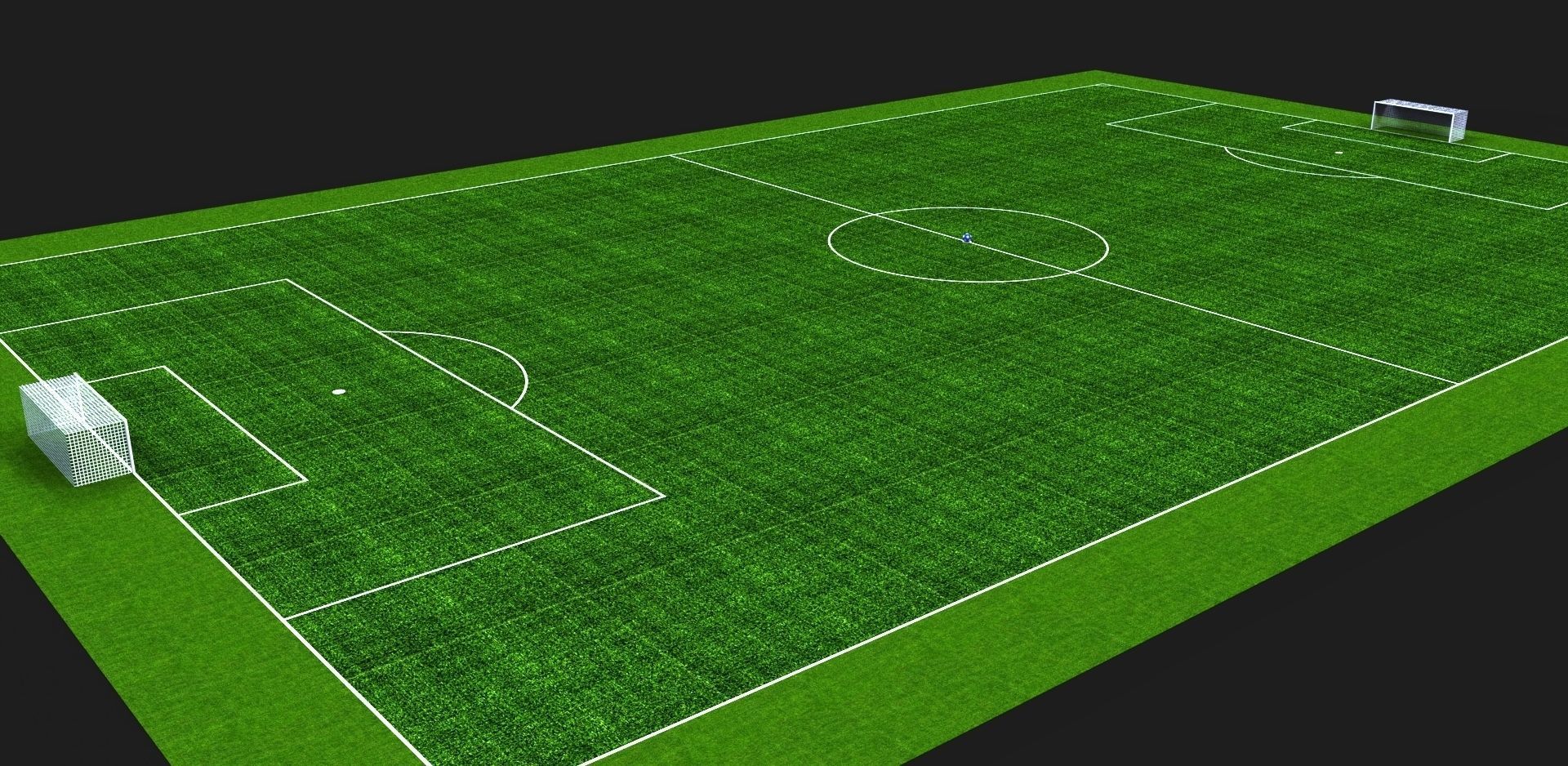 Football field Free 3D model_4
