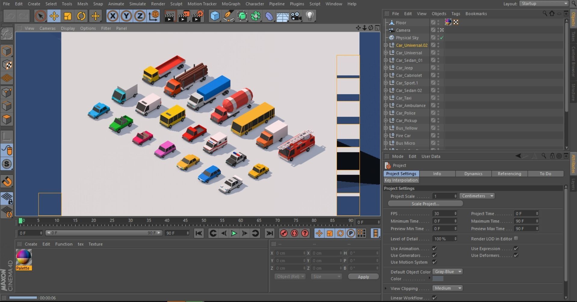Polygonia Low Poly City Cars Pack Low-poly 3D model_10