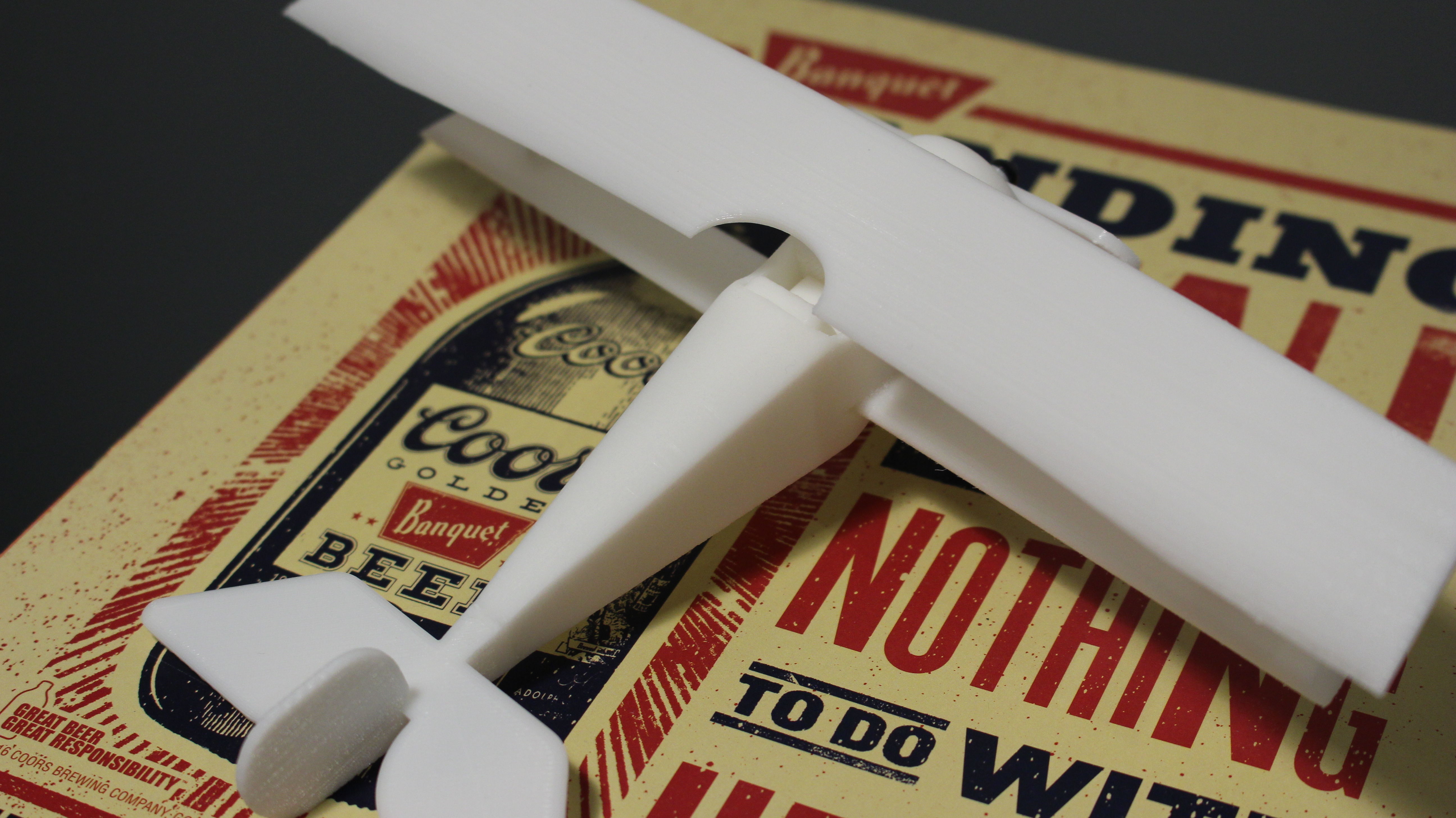 1916 French Biplane Nieuport 17 3D print model_3