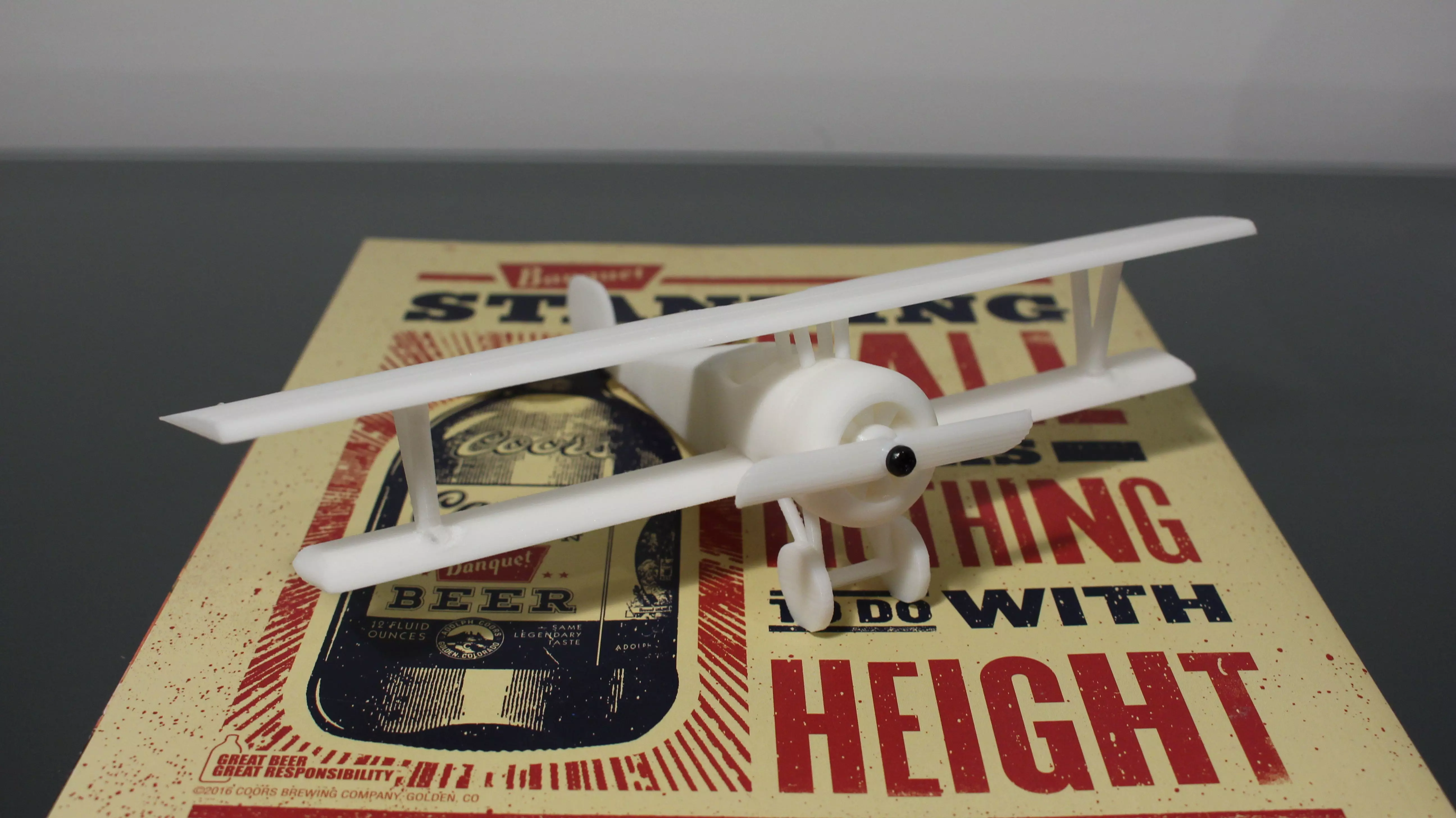 1916 French Biplane Nieuport 17 3D print model_0