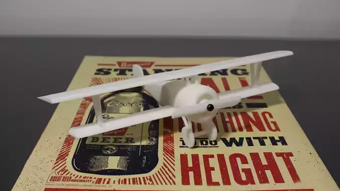1916 French Biplane Nieuport 17 3D print model