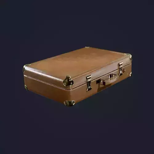 Suitcase Luggage Briefcase Leather Travel Hotel Game Ready