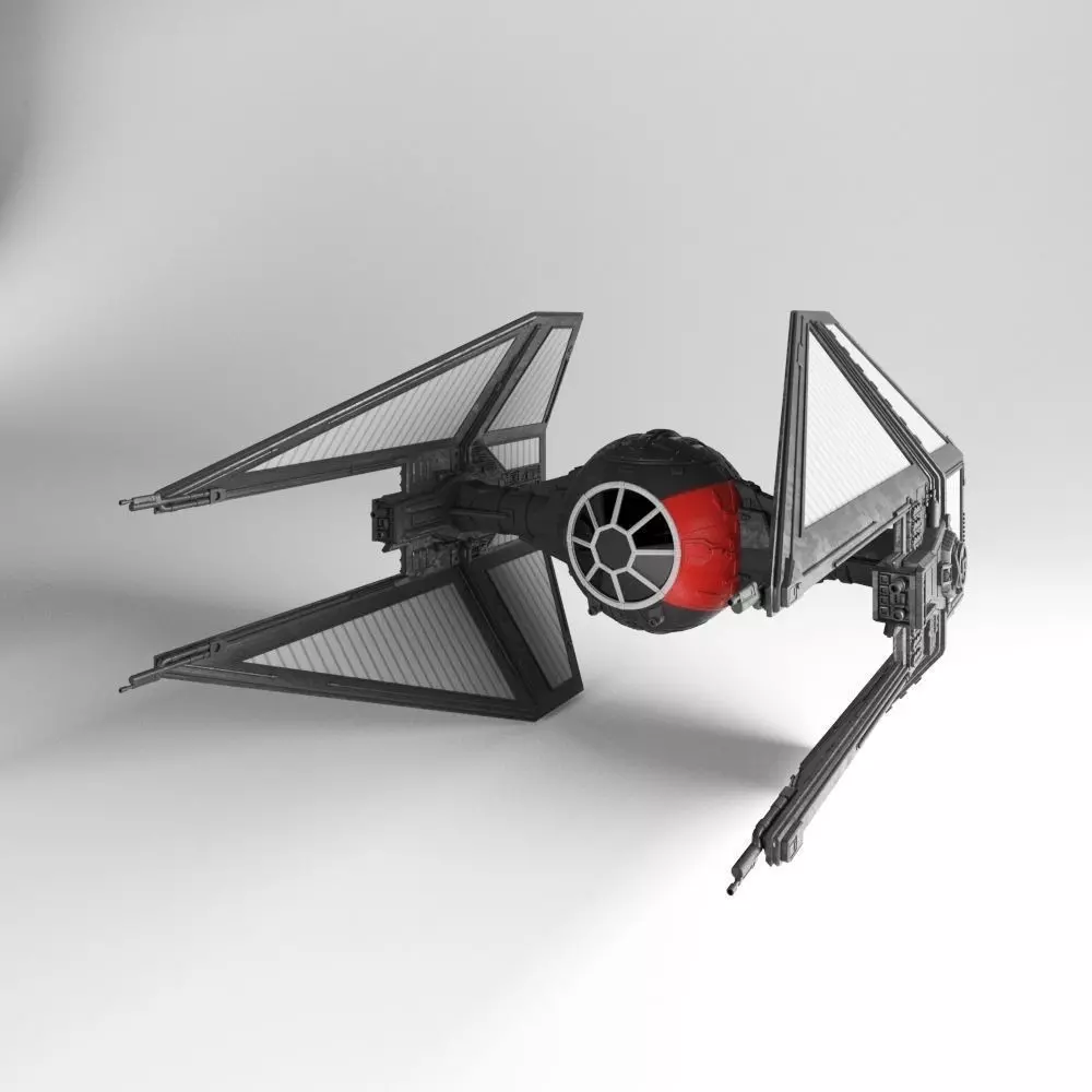 TIE-Interceptor First Order Star Wars 3D model_0