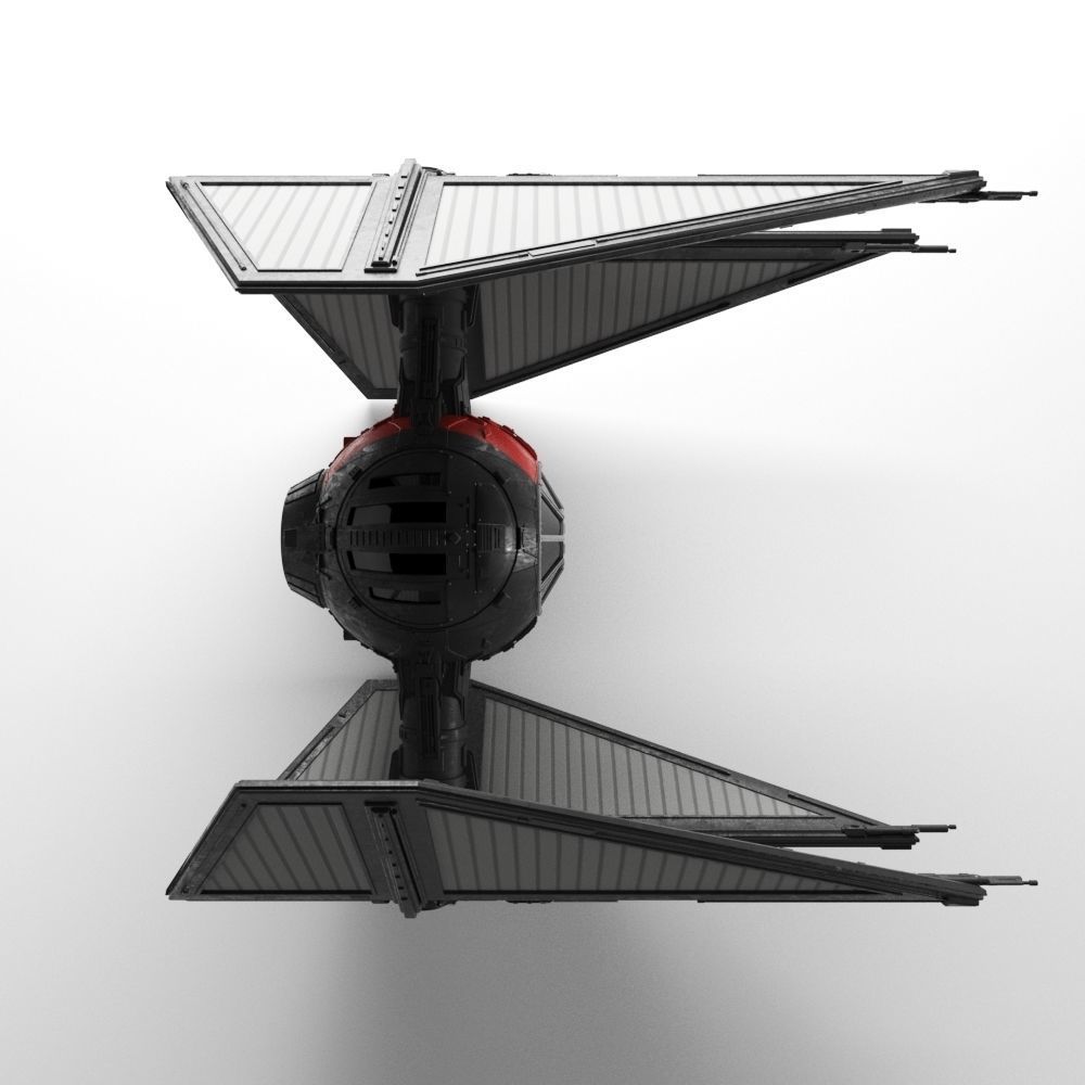 TIE-Interceptor First Order Star Wars 3D model_1