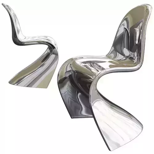 Verner Panton Chair Vitra 3d model Low-poly 3D model