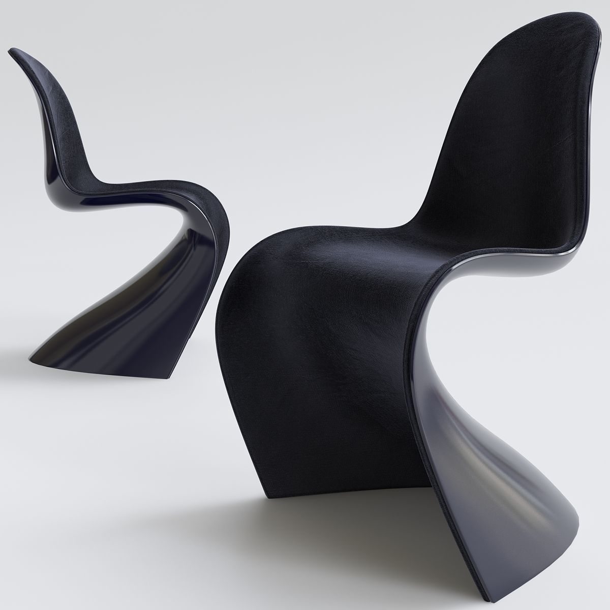 Verner Panton Chair Vitra 3d model Low-poly 3D model_1