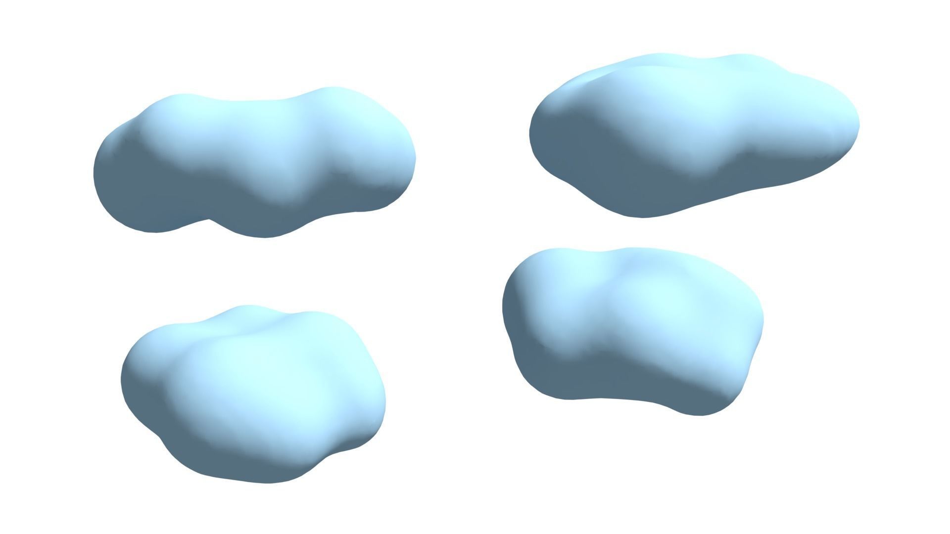 Clouds 4 3D model_3