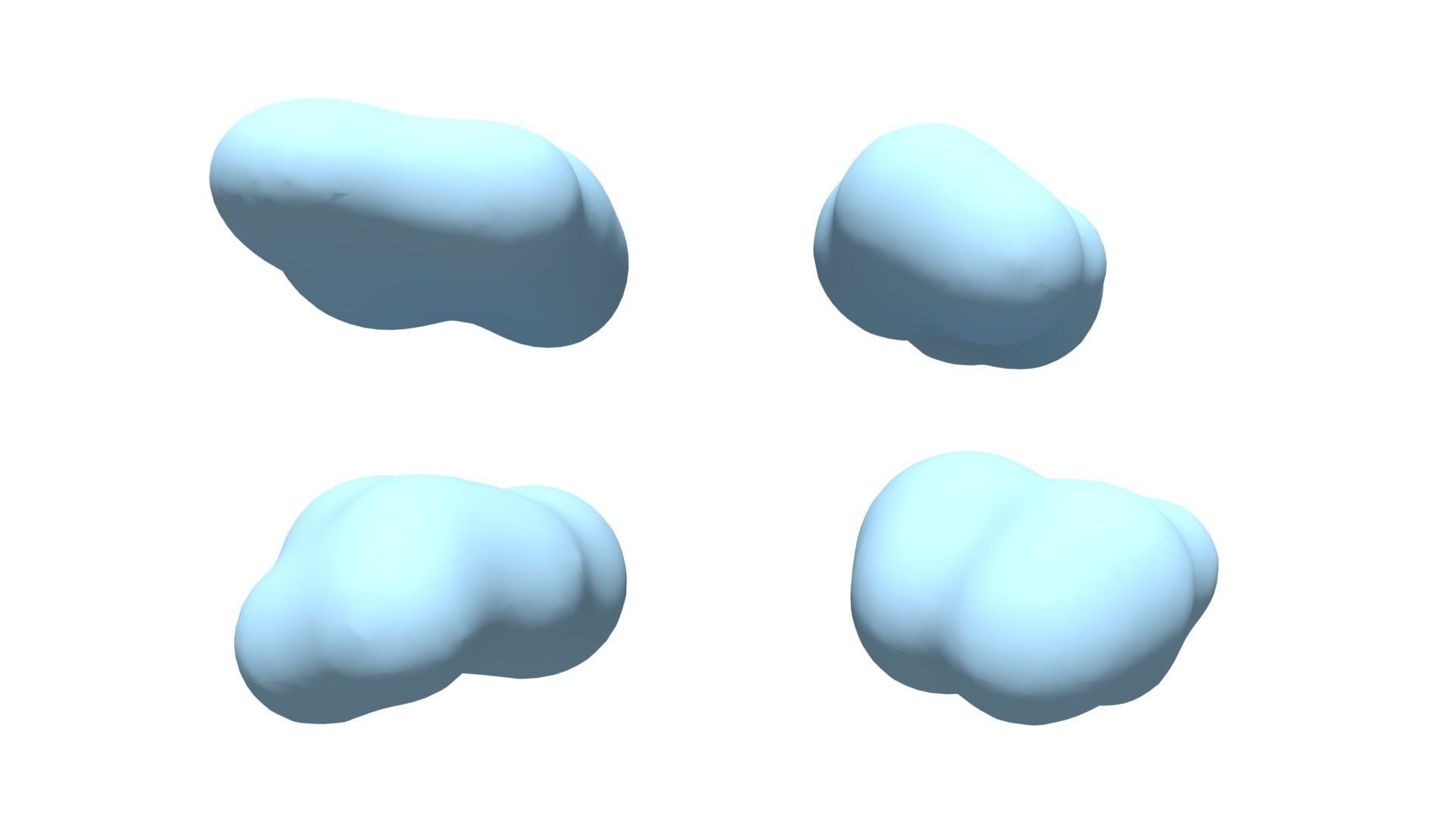 Clouds 4 3D model_1