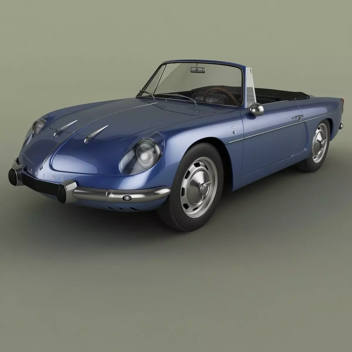 Renault Alpine A110 Convertible 3D model_0