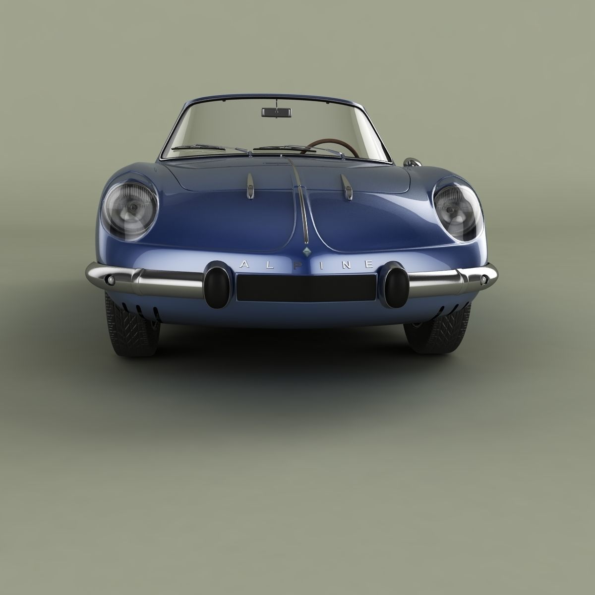 Renault Alpine A110 Convertible 3D model_4