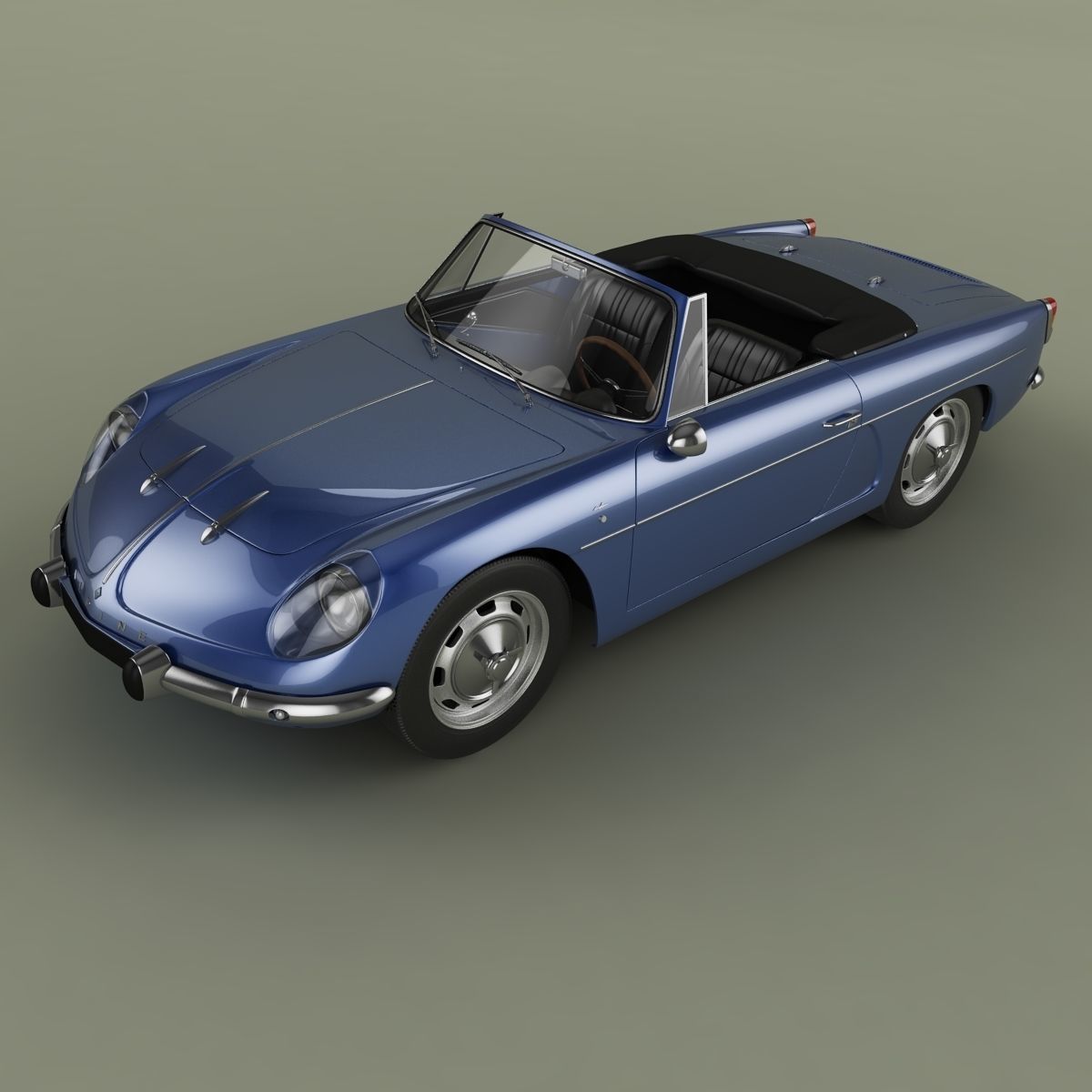 Renault Alpine A110 Convertible 3D model_5