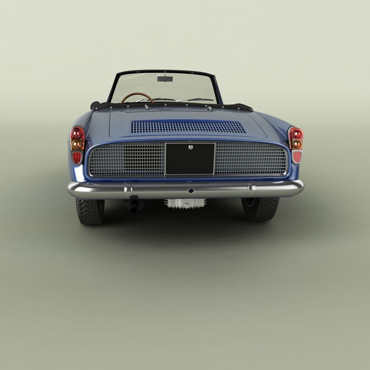 Renault Alpine A110 Convertible 3D model_3