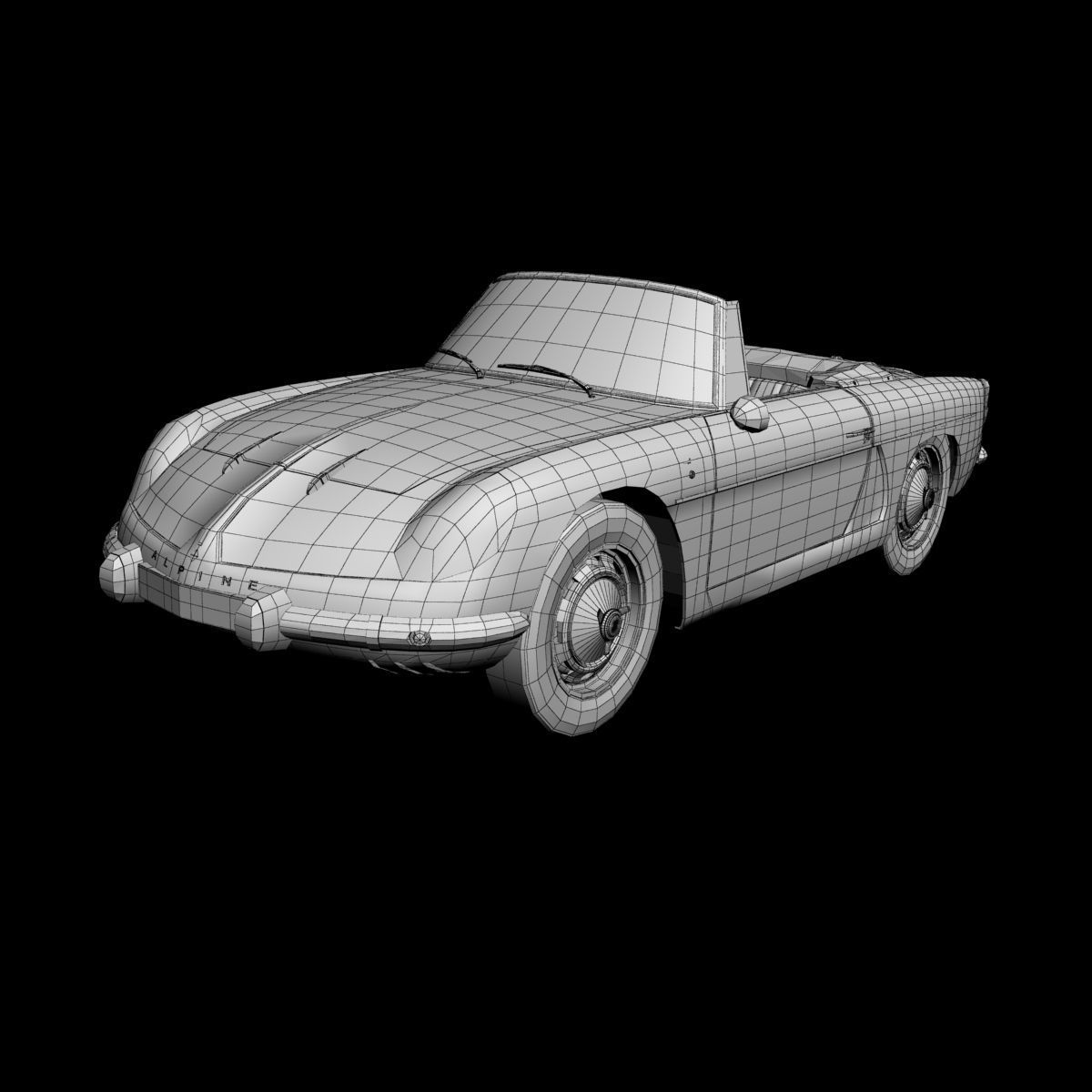 Renault Alpine A110 Convertible 3D model_13