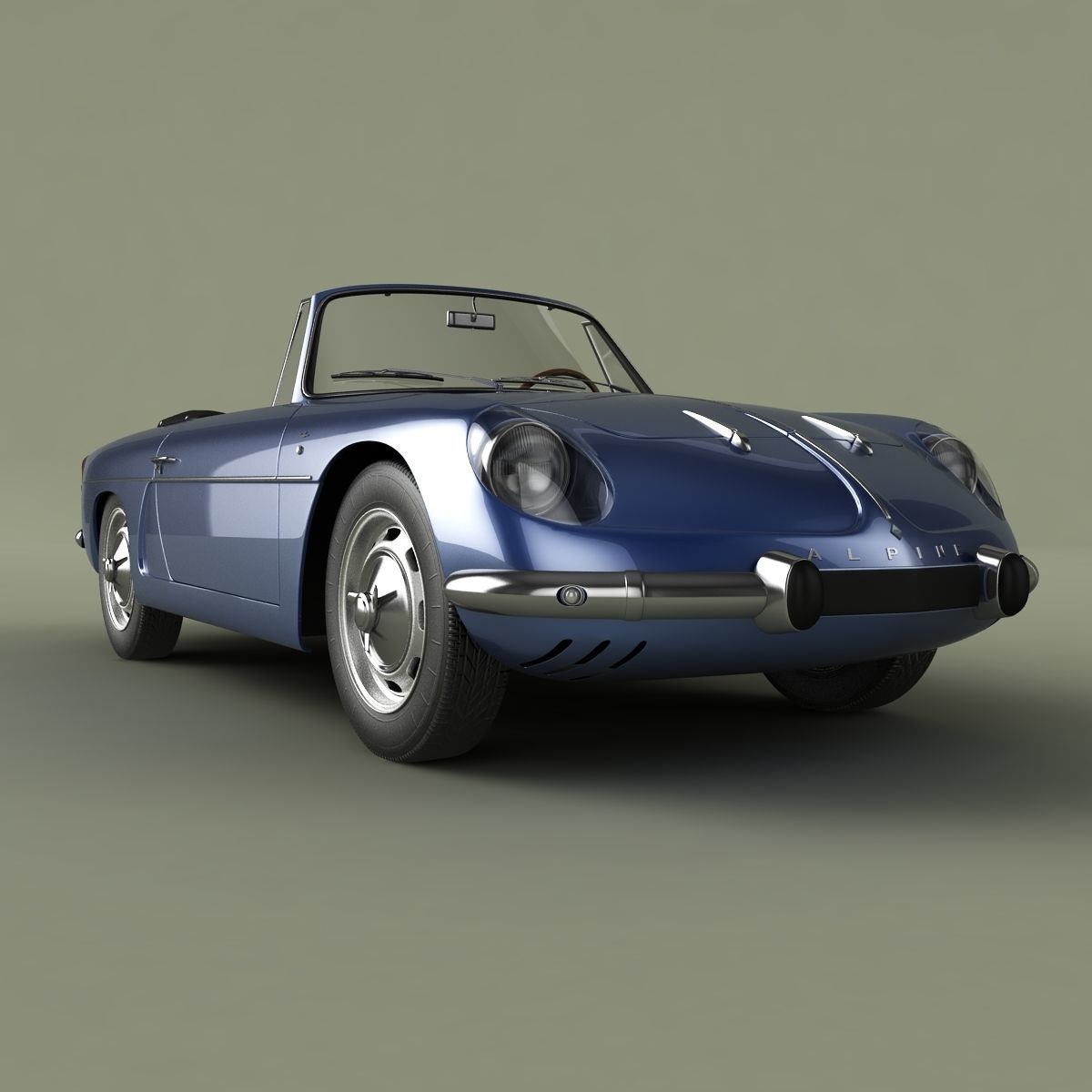 Renault Alpine A110 Convertible 3D model_9