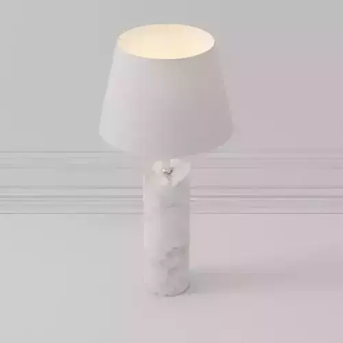 lampshade marble table lamp