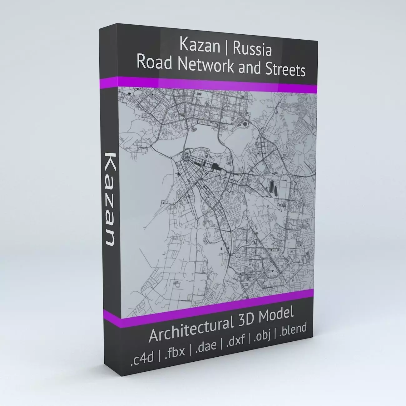 Kazan Road Network and Streets 3D model_0