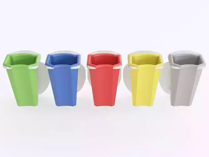 Recycle bin street 3D model