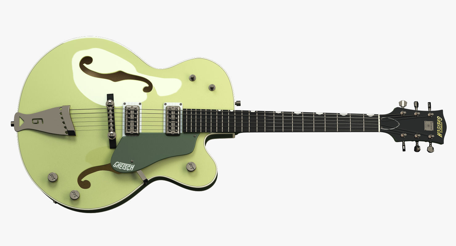 Semi-Acoustic Hollowbody Guitars 3D Model Collection_4