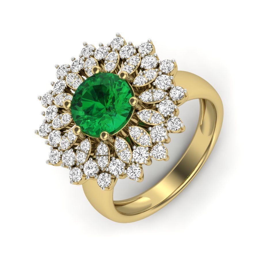 BULK-3DM-With Gems-RING 43 Files 3D print model_16