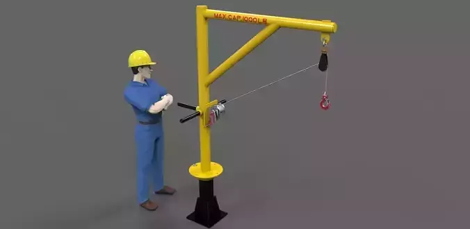 Davit crane 1000 lbs