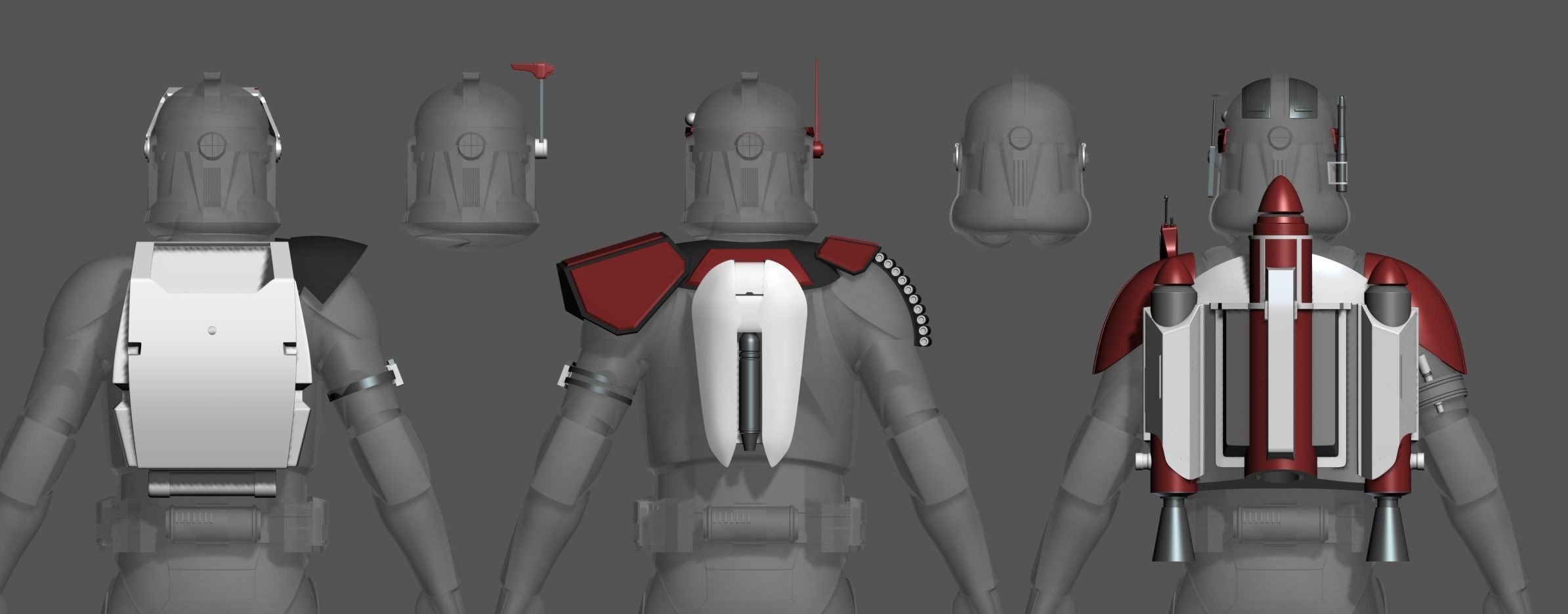 Clone Armor Accessories Pack 3D print model_4