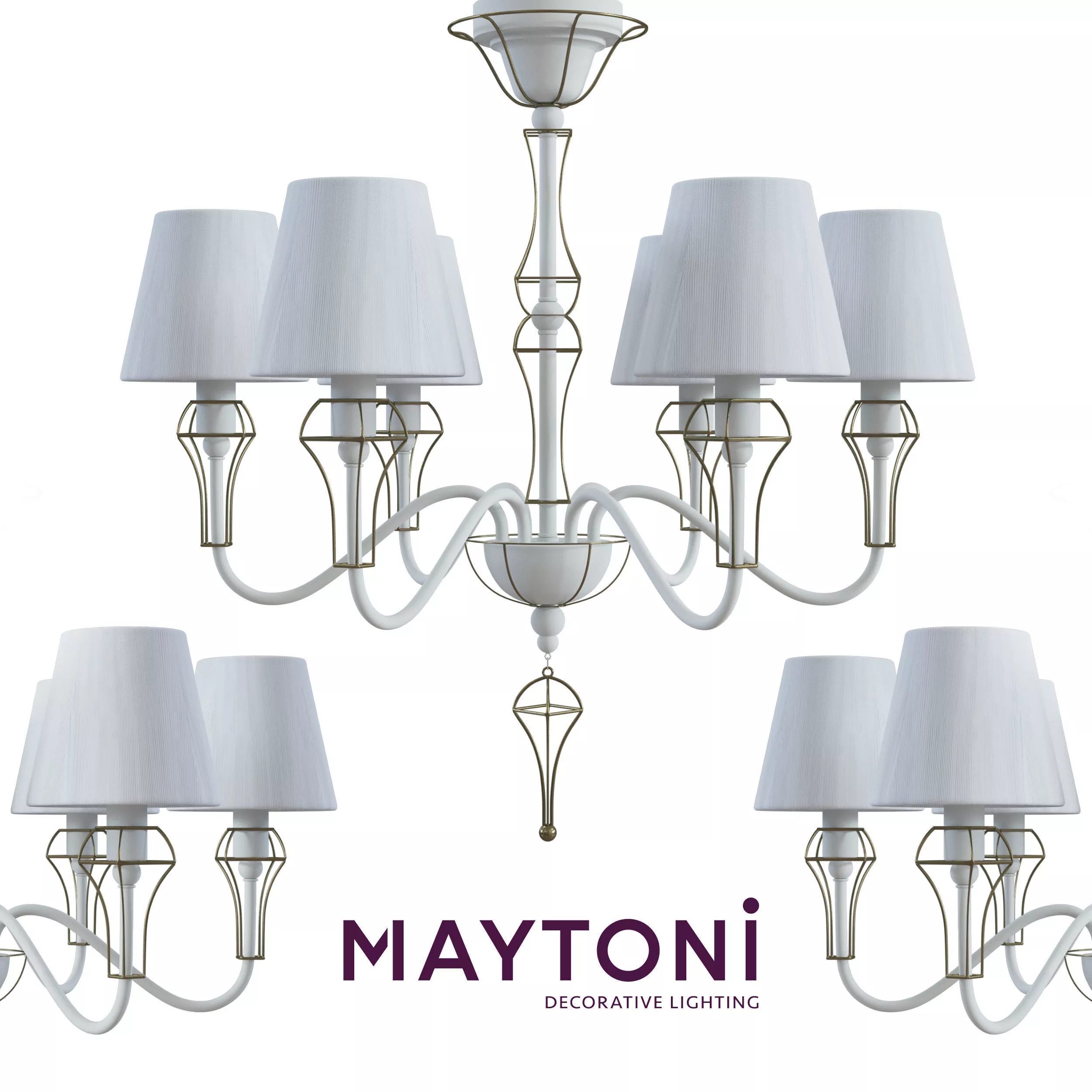 Chandelier Frame ARM709-PL-06-W Maytoni Classic Free 3D model