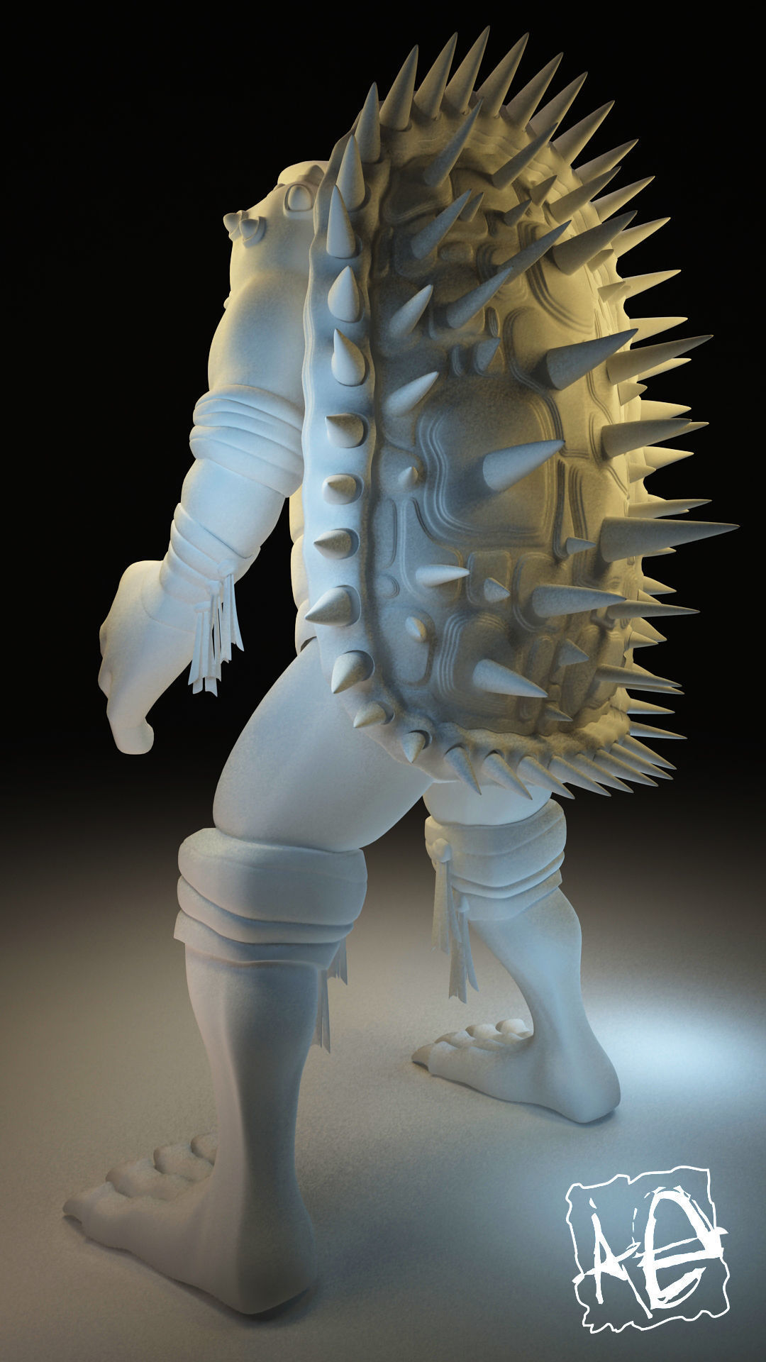 Bibop from TMNT Low-poly 3D model_10