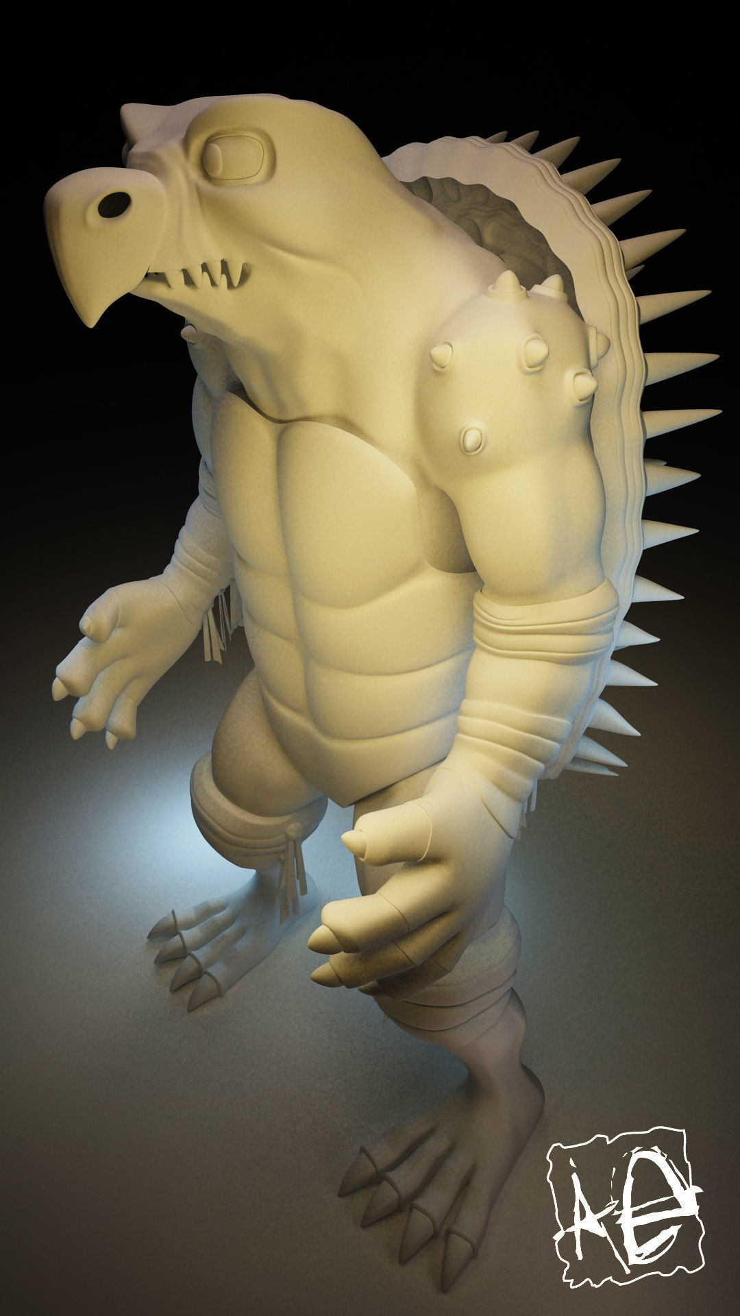 Bibop from TMNT Low-poly 3D model_6
